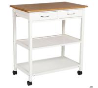 5five - dessertes 2 niveaux bambou blanc