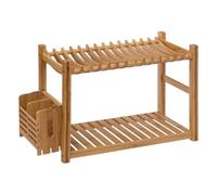 5five - égouttoir 2 niveaux et couverts bambou