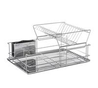 5five - égouttoir acier 2 niveaux avec plateau inox