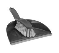 5five - Ensemble Pelle et Balayette Plastique Gris - Dents de Nettoyage Brosse - Bande en Caoutchouc Ramassage Facile - Entretien Ménager