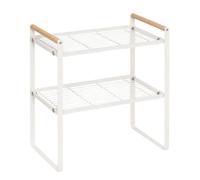 5five - etagère 2 niveaux balm blanc l33cm