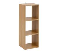 5five - étagère 3 Cases tasso Effet Bois Naturel