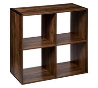 5Five Étagère modulaire en bois style rétro industriel à 2 niveaux avec 4 compartiments - 67,5 x 67,7 x 32 cm