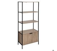 5five - étagère bibliothèque 2 niveaux ""aliaj"" effet chêne naturel