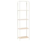 5Five - Etagère Curvy Beige en Métal et MDF - 45x30x169,5cm - Organisation Maison, Accessoire Salon Chambre Bureau