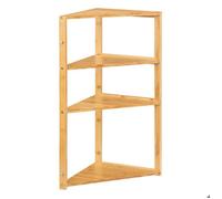 Etagère d'angle bambou 3 niveaux Lab'n Modul - Bambou