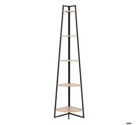 5five - étagère d angle ""aliaj"" 5 niveaux 180cm effet bois