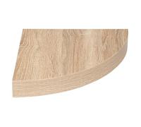 FIVE Simply Smart - Étagère d'Angle Murale Fixy 25cm Chêne Naturel Beige