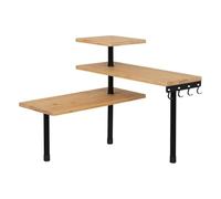 5five Étagère d'angle 3 niveaux Bambou 43 cm Beige