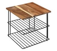 5five Étagère d'angle Mauro 2 niveaux 24 cm Noir