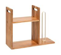 5five - etagère et porte-rouleau 2 niveaux acacia