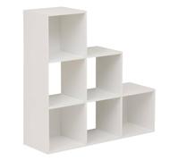 5five - étagère mix'n modul 6 cases escalier 32x102cm blanc