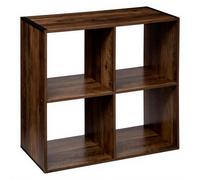 5five Étagère 4 cases Mix indus Effet bois foncé Marron