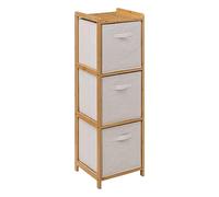 5five Étagère de rangement Tidy Box – 3 niveaux en bambou – L.35 x l.33 x H.109,5 cm
