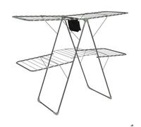 5five - Étendoir à Linge Pliant Pont Mojave - Séchoir 31 Mètres, 160 x 125 cm en Acier, Panier Inclus - Pour Intérieur, Buanderie