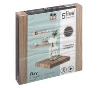 Paris Prix - Étagère murale Fixy 23,5 cm effet bois naturel