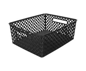 5five Folky Panier en plastique noir - 11 L