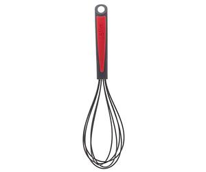 5five - fouet silicone "silitop" noir et rouge