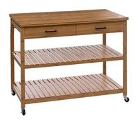 5five - ilot 2 tiroirs 2 niveaux linha bambou