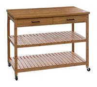 5five - ilot 2 tiroirs 2 niveaux linha bambou