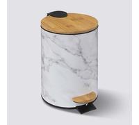 5Five Léa Poubelle à Pédale à Fermeture Douce Blanche