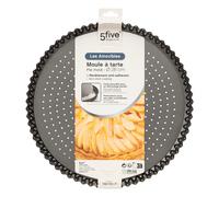 5FIVE Les Amovibles Moule à tarte rond perforé métal - 28 cm