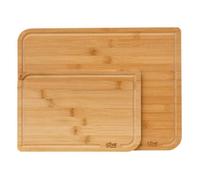 - Lot de 2 Planches à Découper Bambou 35cm Beige