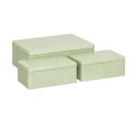 5five - lot de 3 boîtes deskolor vert clair