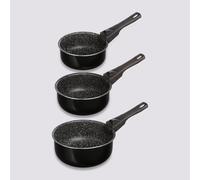5five Lot de 3 casseroles en aluminium à poignées amovibles - 16/18/20 cm