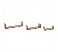 5five Lot de 3 étagères murales Fixy effet bois naturel en MDF bois clair