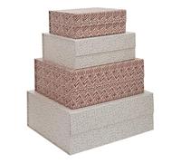 5five - lot de 4 boîtes de rangement 25/30/35/40cm magnetbox