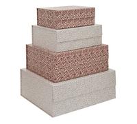 5five - lot de 4 boîtes de rangement 25/30/35/40cm magnetbox