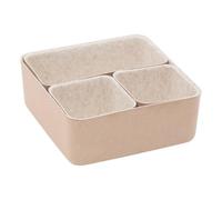5five - lot de 4 organiseurs de tiroir feltia rectangulaires 25x25cm