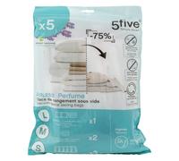 5five - lot de 5 sacs compresseurs d'air parfumés