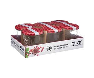 5five - lot de 6 pots de confiture box