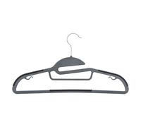 5five Lot de 8 cintres en plastique avec revêtement en caoutchouc antidérapant