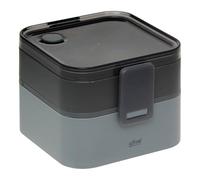 5five - lunch box 2 compartiments gris 1.5l 360 en polypropylène