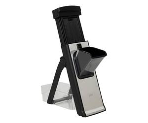 5five - mandoline à piston silver pro noir pliable 30 découpe