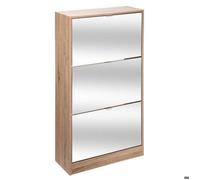 5Five Range Chaussures 3 abattants Miroir Naturel