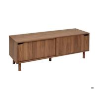 5Five - Meuble TV SLIDY Marron en Panneau de Fibres de Bois - 120x40x42cm - Meuble de Rangement Fonctionnel, Organisation, Mobilier Design et Pratique