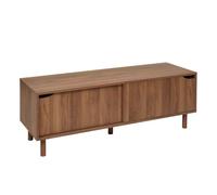 5Five - Meuble TV SLIDY Marron en Panneau de Fibres de Bois - 120x40x42cm - Meuble de Rangement Fonctionnel, Organisation, Mobilier Design et Pratique