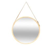 5five - Miroir Mural Rond avec lanière en Cuir d50cm
