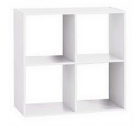 Atmosphera - Étagère 4 cases Mix Blanc Five - P. 32 cm x H. 67,5 cm
