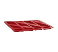 FIVE Simply Smart - Moule 24 Financiers Silicone Silipro 28cm Rouge Rouge