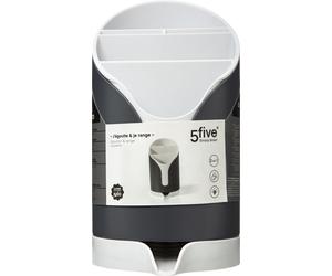5FIVE Néo Égouttoir à couverts, 20,5 x 11 cm - Gris anthracite