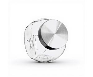 5five Nixo Bonbonnière basculante en verre et acier inoxydable - 0,65 L