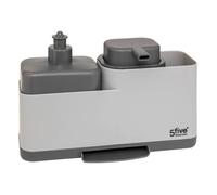 5five - organiseur évier ""néo"" avec distributeur gris