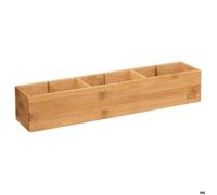 5five - organiseur modulable 3 bacs ""tidy smart bambou"" 38x8cm