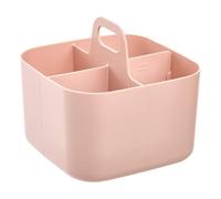 5five - organiseur poly 16,5x16,5x15cm rose compartiments amovibles