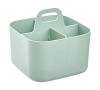 5five - organiseur poly 16,5x16,5x15cm vert compartiments amovibles